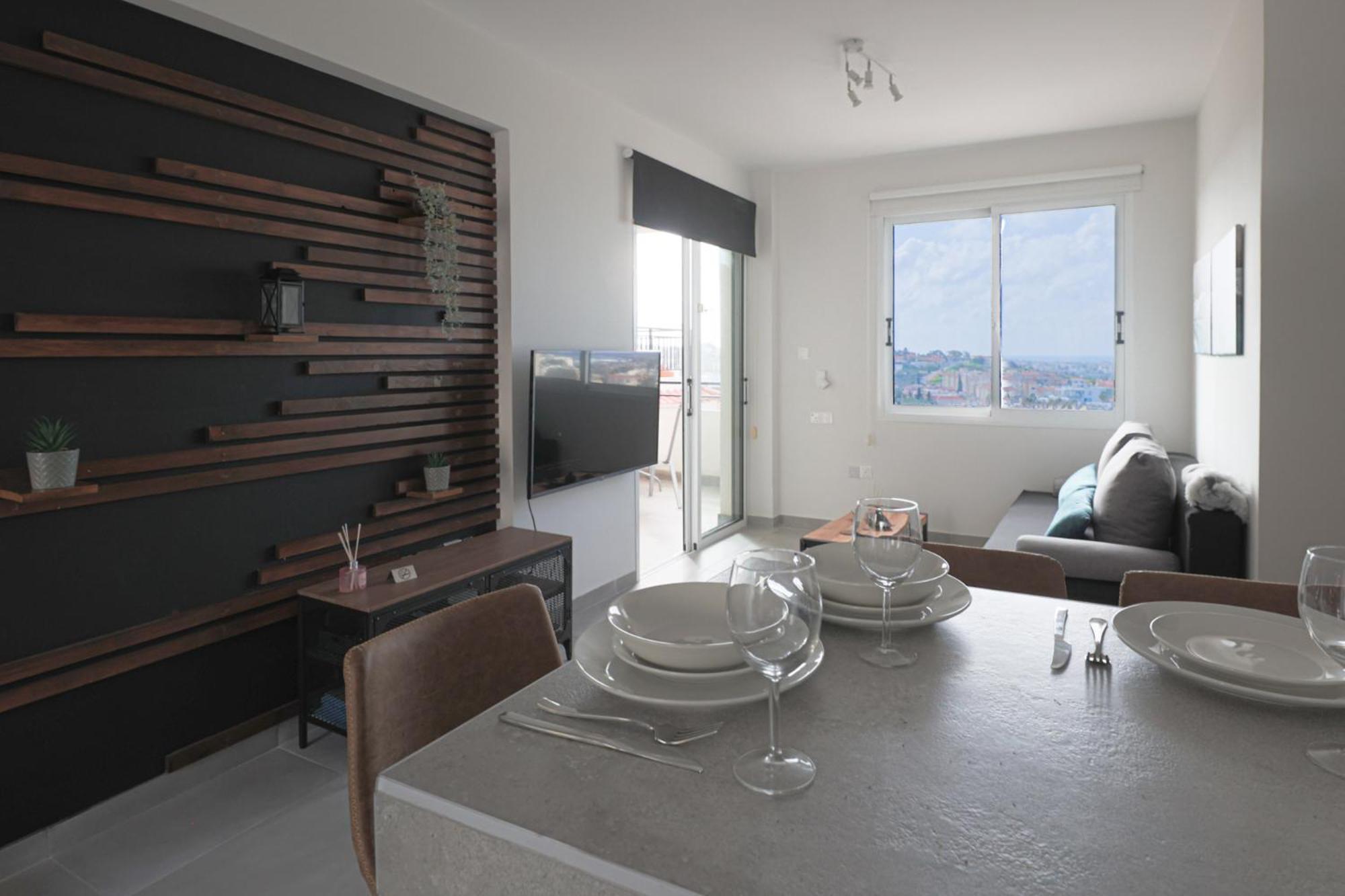 Apartmán Eden Blue-Horizon 1B, Paphos, Sea View, Pool Konia Exteriér fotografie