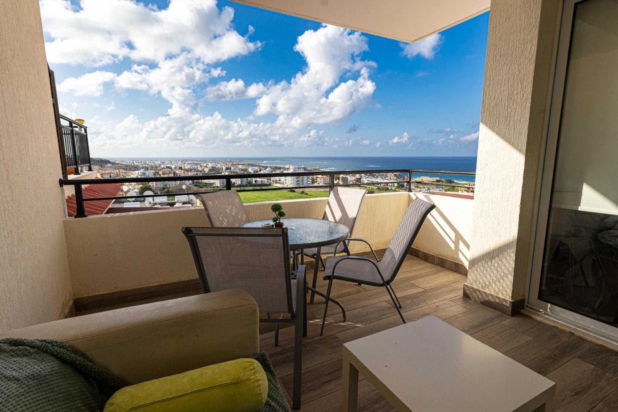 Apartmán Eden Blue-Horizon 1B, Paphos, Sea View, Pool Konia Exteriér fotografie