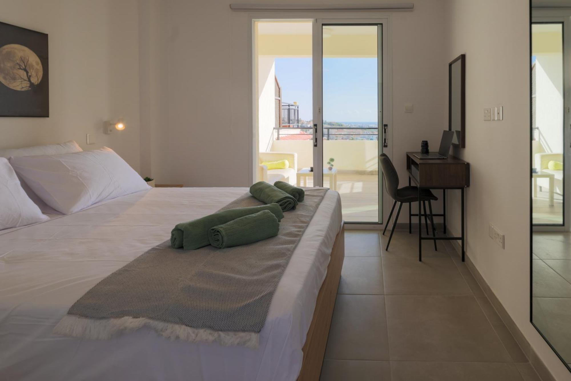 Apartmán Eden Blue-Horizon 1B, Paphos, Sea View, Pool Konia Exteriér fotografie